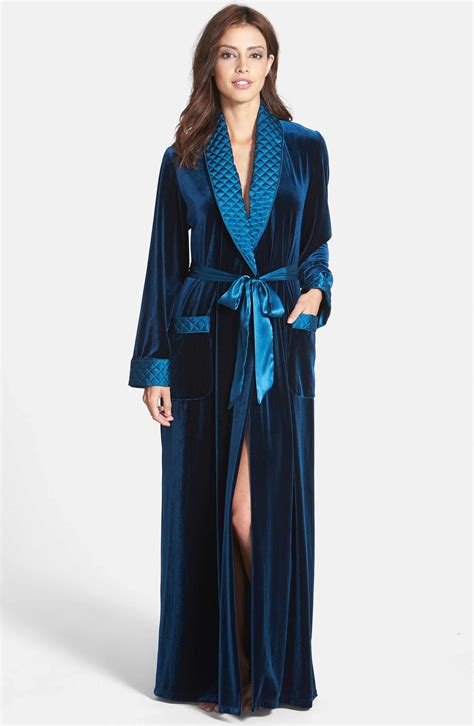 Jonquil Long Velvet Robe | Nordstrom | Cotton night dress, Velvet robe ...