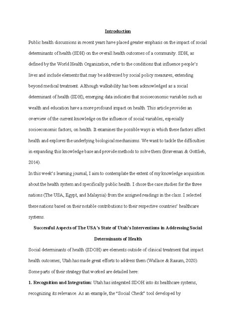 HS 2711-01 Learning Journal Unit 8 - Introduction Public health ...