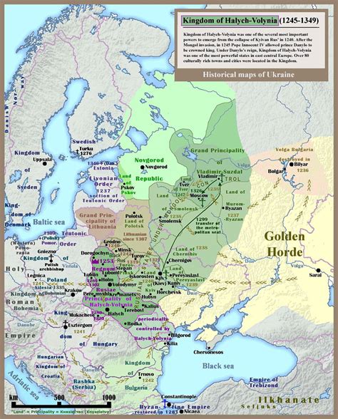 Kingdom of Galicia–Volhynia - Wikipedia, the free encyclopedia | Kievan rus’, Map, Historical maps