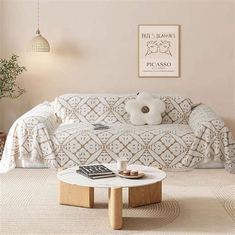 SHANNA Sofa Throw Blanket 1/2/3/4 Seater, Chenille AB Sides Vintage ...