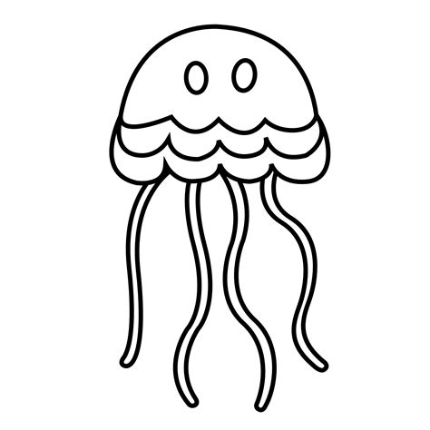 Free Jellyfish Outline, Download Free Jellyfish Outline png images, Free ClipArts on Clipart Library