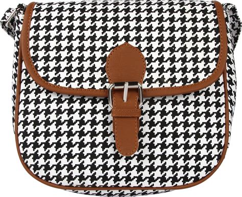 Buy Kleio Women's Slingbag (Black&White) at Amazon.in