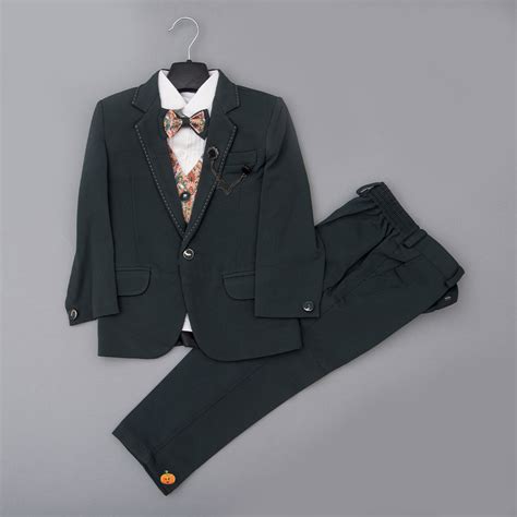 Buy Green Boys Suit with Bow Tie – Mumkins