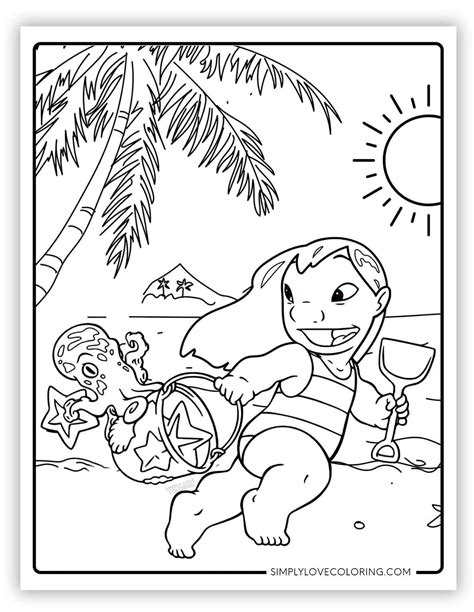 Lilo & Stitch Coloring Pages (Free PDF Printables) - Simply Love Coloring