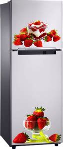 Design Zoo 48 cm Strawberries Fridge Sticker Self Adhesive Sticker ...