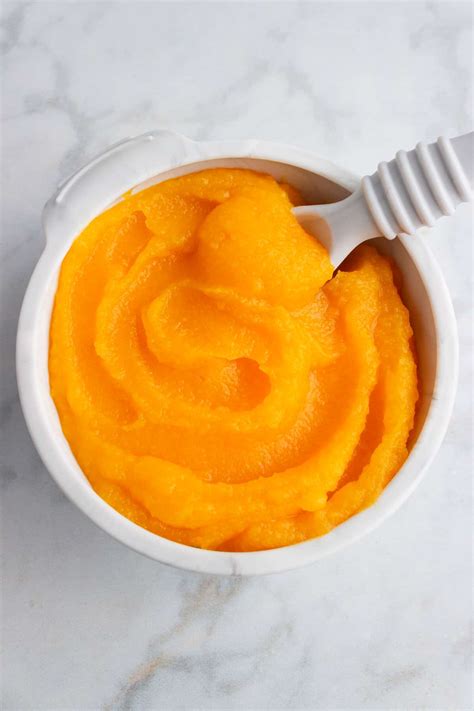 Butternut Squash Baby Food Puree - With Sweet Honey