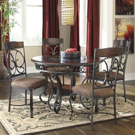 Glambrey Round Dining Table and Chair Set by Signature Design by Ashley ...