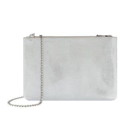 Buy Silver Zip Clutch Bag Online - Accessorize India