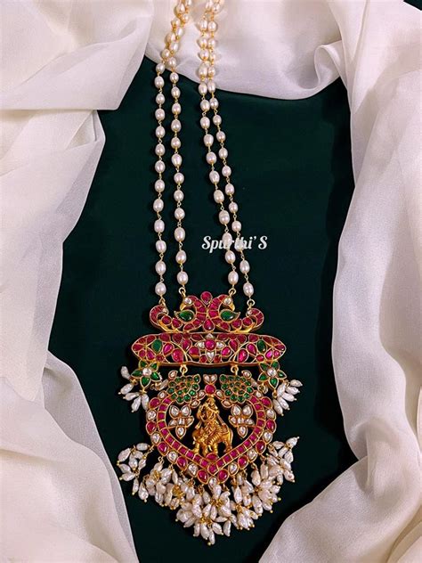 Krishna Pendant Kundan Haram - KH0048 – Spurthi Jewels