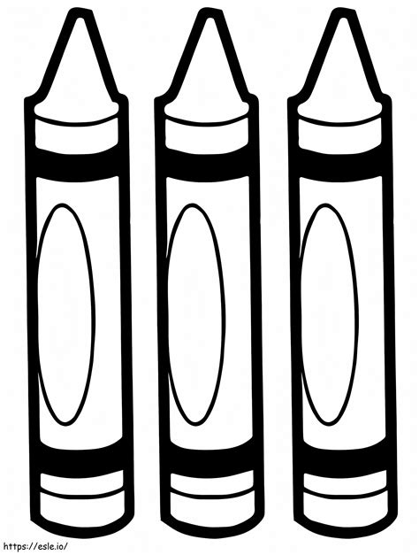 Crayons Coloring Pages