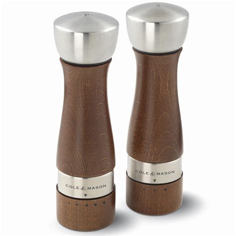 Xqxq Wood Salt And Pepper Mill Set Pepper Grinders Salt