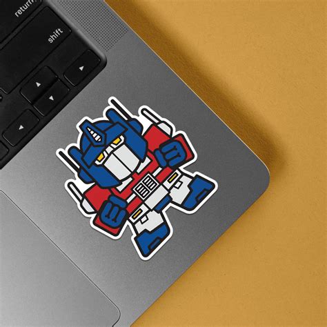 Transform Your Style with our Miniature Optimus Prime Sticker - Perfect ...