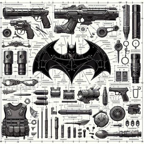Batman's Weapons and Accessories by DigitalArtwww on DeviantArt