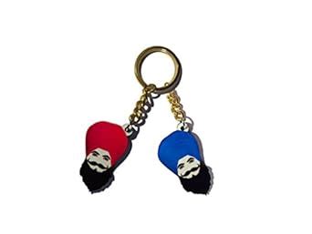 MiiCreations Punjabi Sardar ji Beard Turban Key Ring/Key Chain - Set of ...