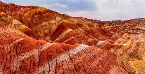 Amazing scenery of china mountains and blue sky background in sunset ...
