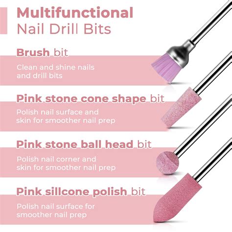 Nail Drill Bit Set- 10Pcs | Nail drill, Acrylic nail drill, Acrylic ...