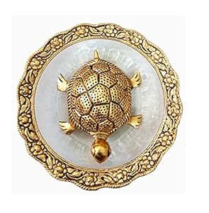 Buy Blue Beads Gold Turtle Showpiece for Good Luck / Lucky Home ...