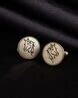 Buy Cosa Nostraa KIng's Knight Cufflinks | Metallic Gold Color Men ...