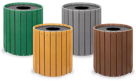 Recycled Plastic Trash Cans in Stock - ULINE