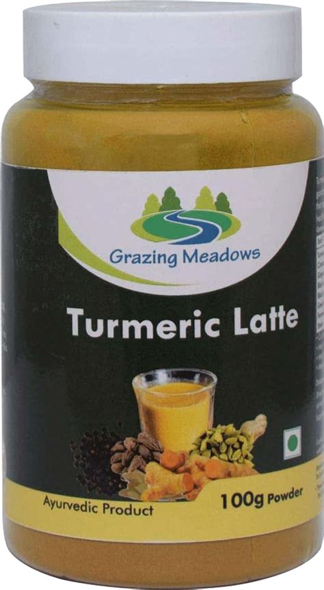 Buy GRAZING MEADOWS TURMERIC LATTE 100 GM HALDI MILK POWDER GOLDEN ...