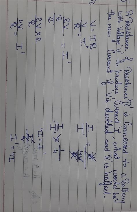 A resistance with a resistance R is connected to a battery with voltage ...
