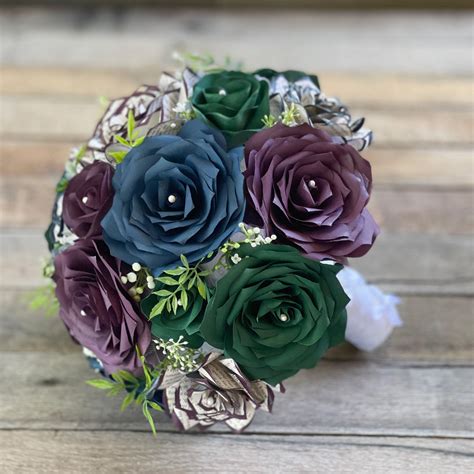 Purple And Green Rose Bouquet