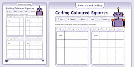 Robotics and Coding - Coding Worksheet: Tangram Algorithm