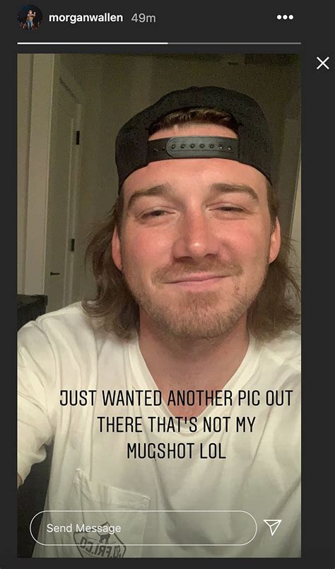 Morgan Wallen Pokes Fun at His Mug Shot After Intoxication Arrest