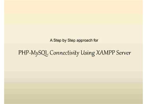 Xamp - Php run - Introduction to Computer - Studocu