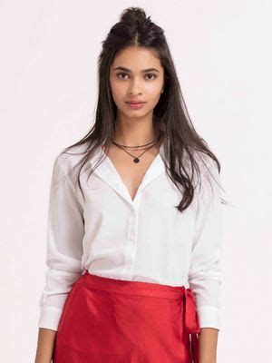 Buy SHAYE White Buttondown Shirt Online