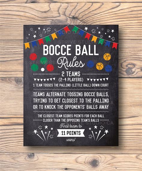 Bocce Ball Rules