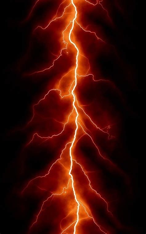 orange lightning wallpaper