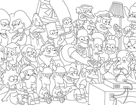 Homer Simpson Coloring Pages