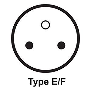 OREI India Europe Adapter (Schuko) Plug - Type E/F India to Europe ...
