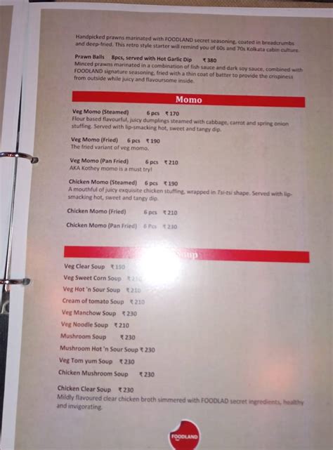 Menu at The Deck by FOODLAND, Kolkata