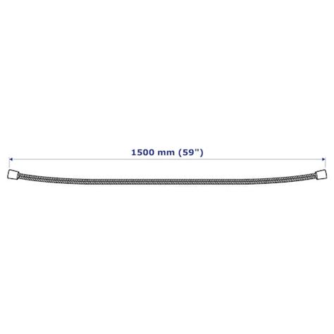 LILLREVET shower hose, white, 150 cm (59") - IKEA