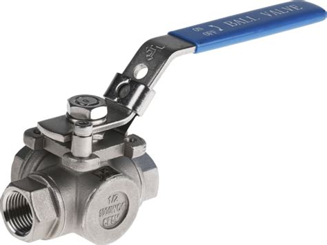 RS PRO | RS PRO Stainless Steel L Port, 3 Way, Ball Valve, Threaded ...