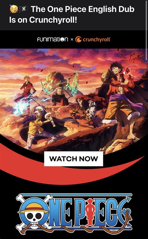 One piece dubbed finally available : r/Crunchyroll