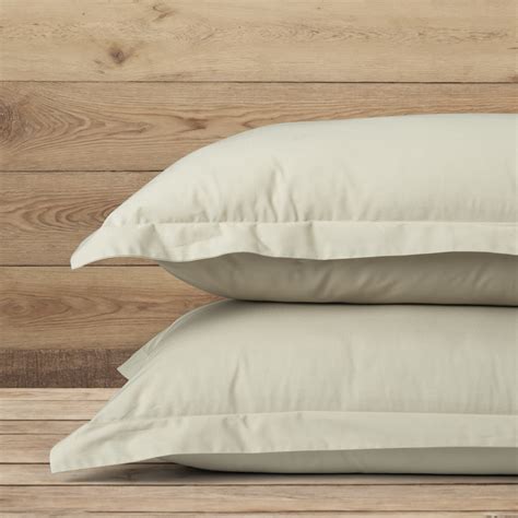 Pillow Covers 300TC Luxury Set of 2 - Ecru (Light Beige)
