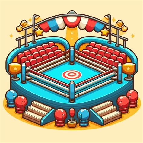 Boxing Event Seating Cartoon 的图像结果