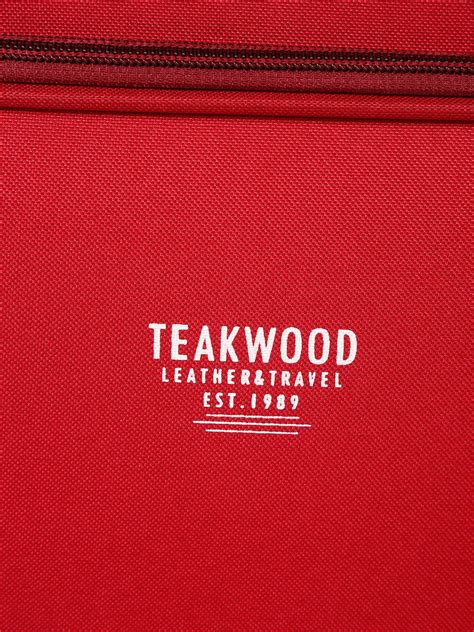 Red Printed Medium Duffel Trolley Bag – Teakwood Leathers