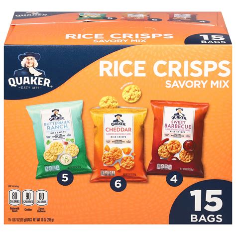 Quaker Savory Mix Rice Crisps Multipack - Shop Rice cakes at H-E-B