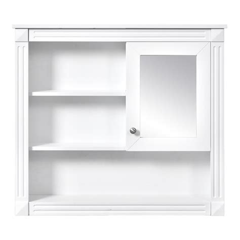 Hrinhom Unassembled 32-in x 28.7-in x 7.1-in White Bathroom Wall ...