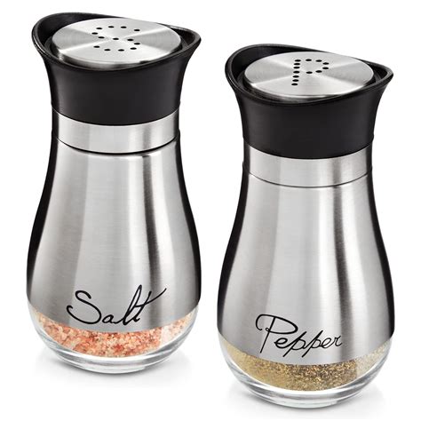 Snapklik.com : Stainless Steel Salt And Pepper Shaker Set