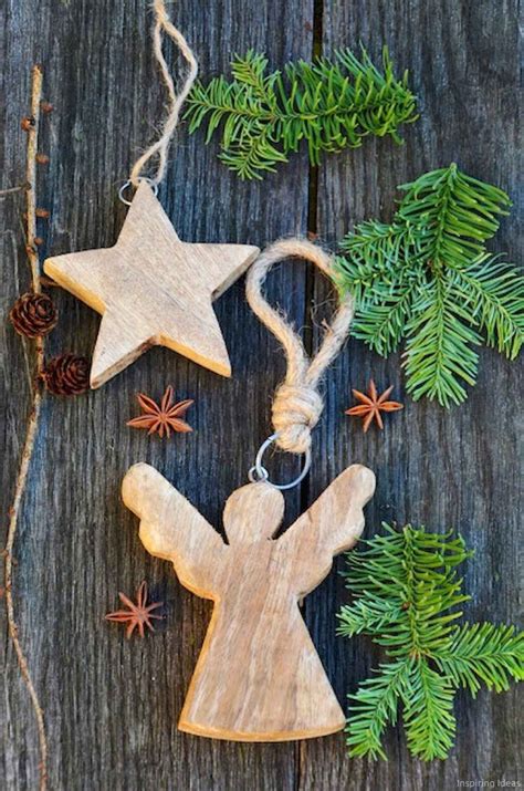 70 Rustic DIY Wooden Christmas Ornaments Ideas - Lovelyving | Diy ...