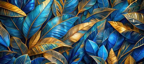 Grunge-Style Bluish Gold Wallpaper Mural - Magicdecor®