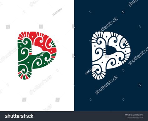 Creative Christmas Letter P Logo Designs Stock Vector (Royalty Free) 2186527847 | Shutterstock