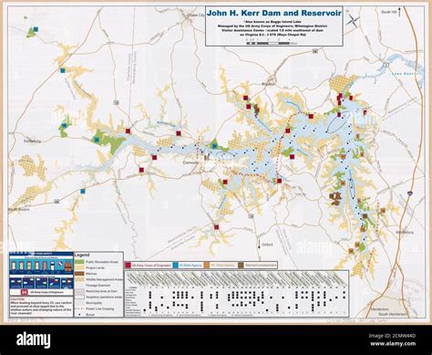 John H. Kerr Dam and Reservoir - also known as Buggs Island Lake Stock ...