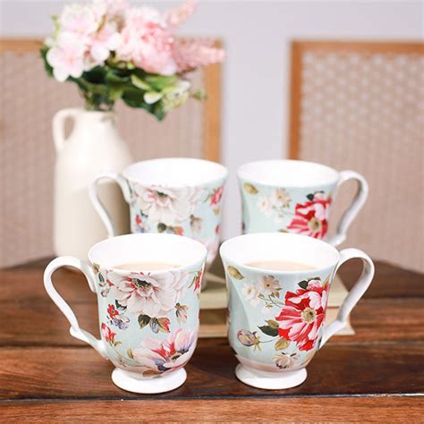 Floral Mugs (Set of 4) – SofaPotato