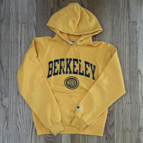 uc berkeley cal golden champion hoodie more golden... - Depop